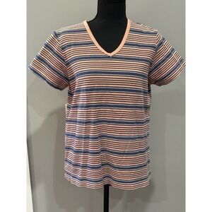 Vtg Varsity Sport V-Neck Shirt Made In USA 90's Prep Retro Casual Skater Grunge